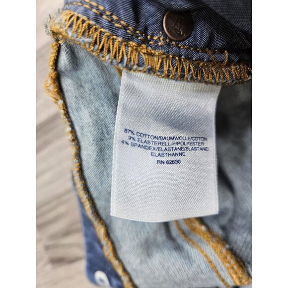 Lands End Jeans Womens 12 Blue Straight Leg Classic Fit Stretch Denim Pants - Picture 6 of 12